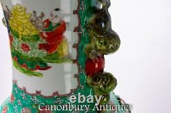 Grand Canton Urnes De Porcelaine Cantonais Chinois Vases De Porcelaine Asiatique