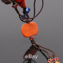 Grand & Perfect Antique Chinois De Pékin Perles De Verre Bracelet Dynastie Qing