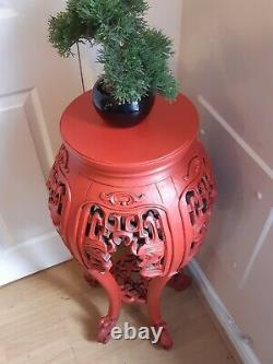 Grand Pied De Plante Rouge Chinois Vase Stand Jardinerie