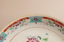 Grand Porcelaine Chinoise Antique Deep Dish Famille Rose 18ème Siècle. 35 CM / 14