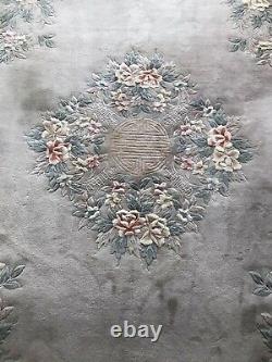 Grand Tapis Floral Chinois 100% Laine 278cmx372cm (9ftx12ft)