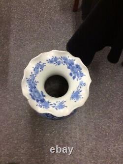 Grand Vase Chinois / Japonais Bleu & Blanc