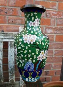 Grand Vase De Cloisonne Chinoise Antique