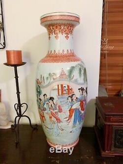 Grand Vase En Porcelaine Chinoise 62cm, 1970