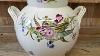 Grand Vase Floral Antique De Porcelaine
