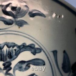 Grande Antique Chinese Bleu Et Blanc Chargeur Ming Dynasty Zhangzhou Swatow