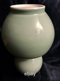 Grande Antiquité Porcelaine Chinoise Monochrome Celadon Glaze Double Gourd Vase 14