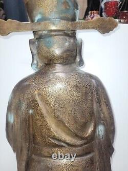 Grande divinité en bronze chinois