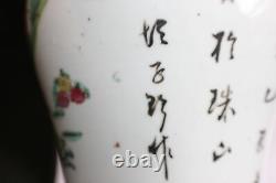 Grandes Marques Antiques De Peinture À La Main De Porcelaine Chinoise Et D'écriture De Vase