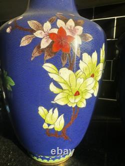 Grandes paires de vases en cloisonné chinois 40 cm