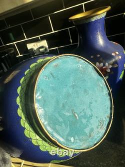 Grandes paires de vases en cloisonné chinois 40 cm