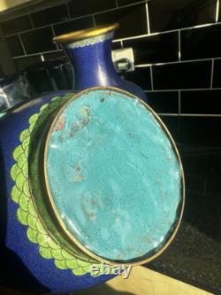 Grandes paires de vases en cloisonné chinois 40 cm