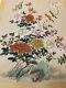 Grandes Peintures Antiques Chinoises D'oiseaux Et De Fleurs