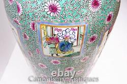 Grands vases chinois en porcelaine Ming de 5 pieds de hauteur