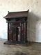 Lrg C19th Asian Buddhist Home Shrine Temple Altar Wood Antique Bouddha Chinois