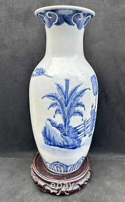 Magnifique grand vase en porcelaine de la période de la République chinoise