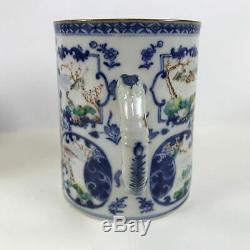 Paire De Grand 18ème Siècle Matching Porcelaine Chinoise D'exportation Tasses