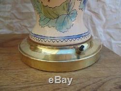 Paire De Grand Vintage Style Chinois En Porcelaine Lampes De Table Design -poppy