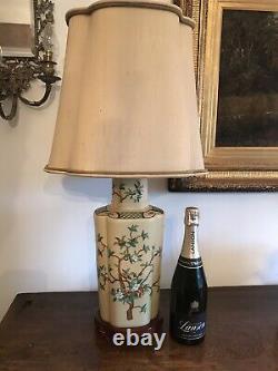 Paire Grandes Lampes Chinoises Vintage