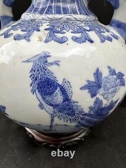 Poignée de tête de dragon chinois antique de grande taille, mesurant 28 cm de hauteur.