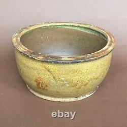 Pot de poterie en grès émaillé de grande taille de la Chine ancienne du XIXe siècle