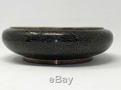 Rare Grande Dynastie Chinoise Des Ming Cloisonné Bowl With Dragons Circa 1368-1644