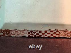 Rare Large Antique 19ème C Edo Imari Rectangulaire Plaquette De Charger Marquée