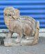 Sculpture De Statue De Fu Foo Dog Lion, 19ème C