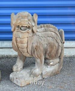 Sculpture De Statue De Fu Foo Dog Lion, 19ème C