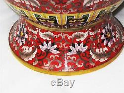 Superbe Vase Vintage En Porcelaine De Chine, Très Grand, Très Grand, 2,6 Pieds