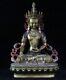 Très Grande Statue De Figurine De Guanyin Bouddha En Bronze Doré Chinois Tibétain Antique