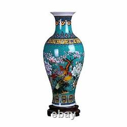 Ufengke Jingdezhen Vase De Sol En Céramique Grand Entail De Poisson, Vase De Fleur Fait Main Maison
