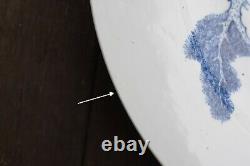 Un Grand Chargeur Chinois En Bleu Et Blanc Yongzheng/qianlong 38cm / 15 Pouces