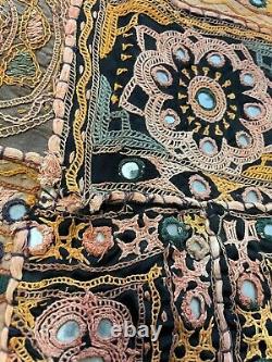 Un Rare Grand Antique Qing Broderie Chinoise Textile / Bannière / Garment 170cmx 74cm