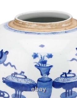 Un très beau grand pot/vase chinois bleu et blanc. 19ème siècle.