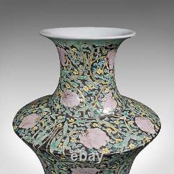 Vase De Fleurs Vintage, Oriental, Céramique, Urne Décorative, Art Déco, C. 1950