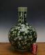 Vase De Porcelaine Globulaire Globulaire De Grande Famille Noire De Chine