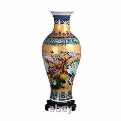 Vase De Sol En Céramique Jingdezhen Large Fishtail, Vase De Fleur Fait À La Main