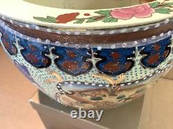 Vase Lourd De Gros Bol De Poisson Chinois/japonais