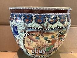 Vase Lourd De Gros Bol De Poisson Chinois/japonais