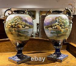 Vases Antiques De Noritake Hautement Décorées. Grand & Impressionnant