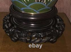 Vente! Rayons! Lao Tian LI Cloisonne Vase Jar Bowl Large 12 1 /2 Vente