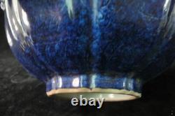 Very Large Old Chinese Blue Glaze Porcelaine Bowl Marqué Xuande Période